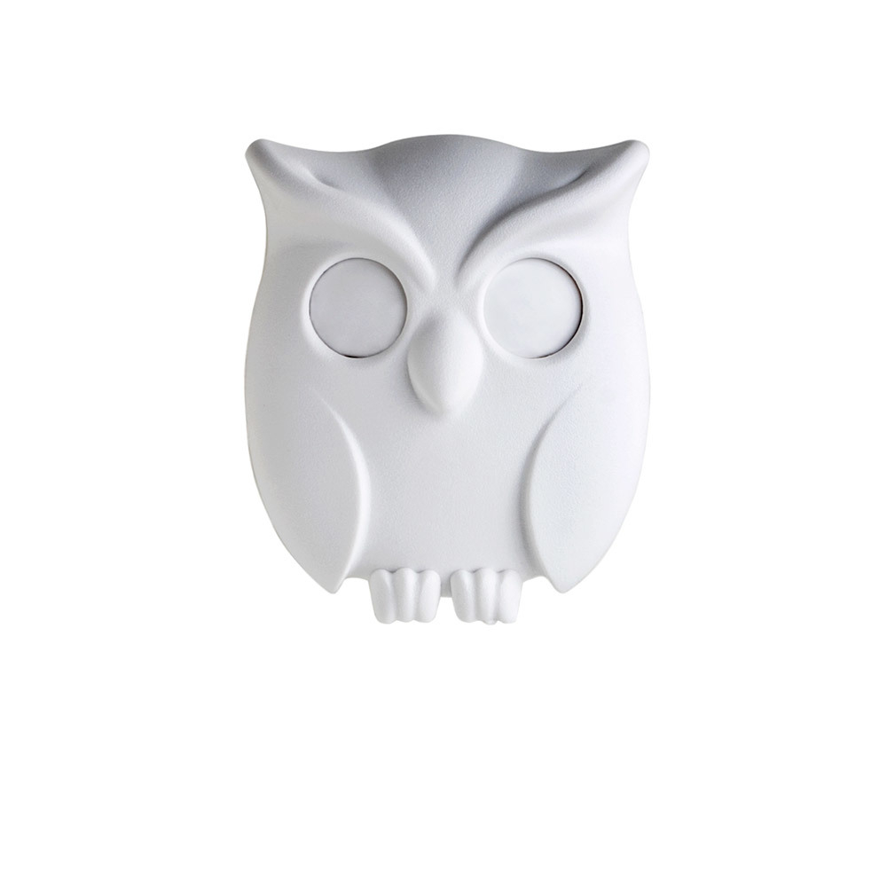 Держатель для ключей Night Owl белый Qualy