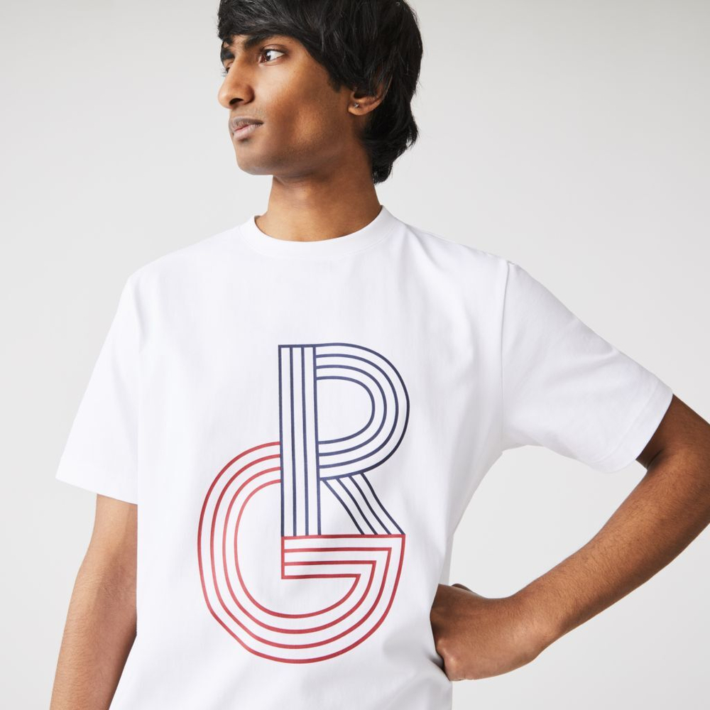 Мужская теннисная футболка Lacoste SPORT Short Sleeve T-Shirt RG - white