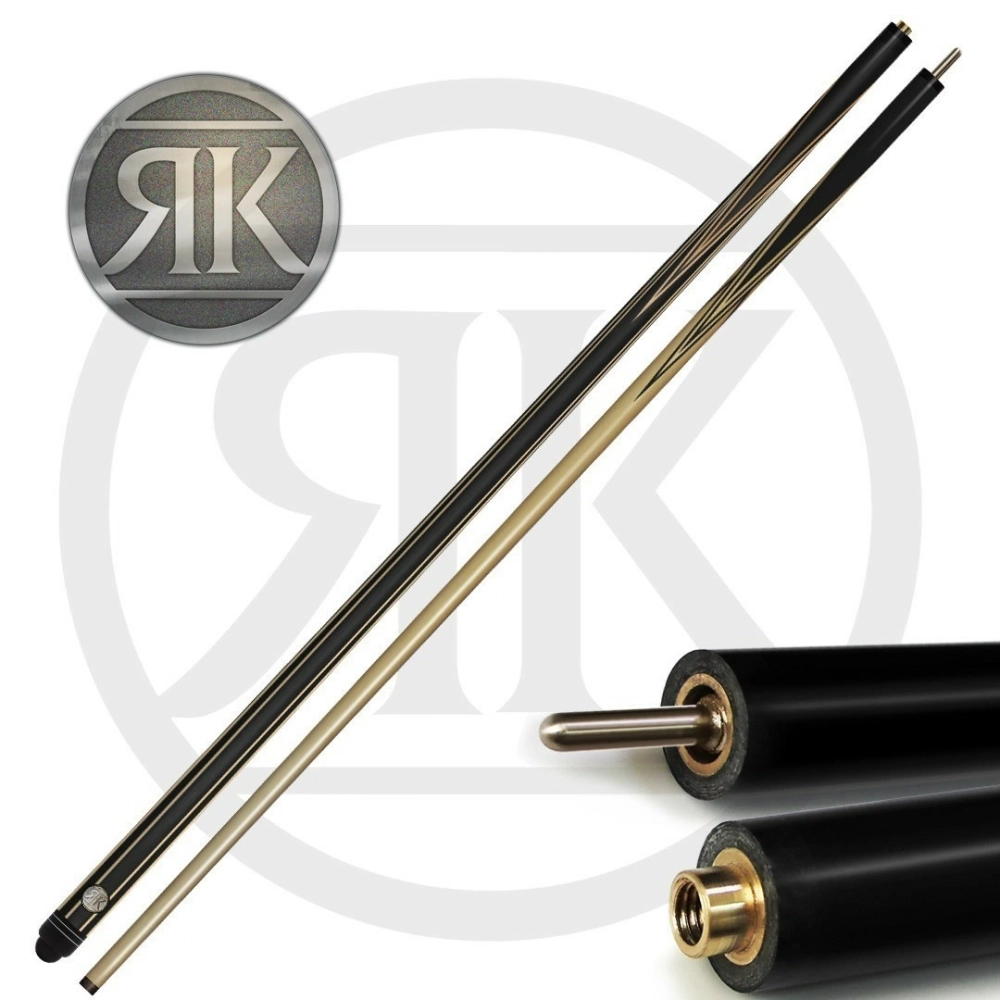 Кий Топаз, черный граб/граб, 14-запилов, 2PC