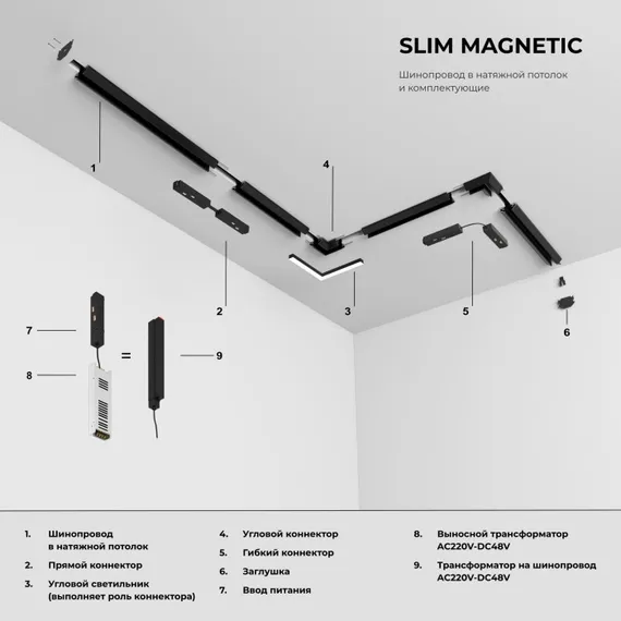 Шинопровод Slim Magnetic 85242/00 Elektrostandard