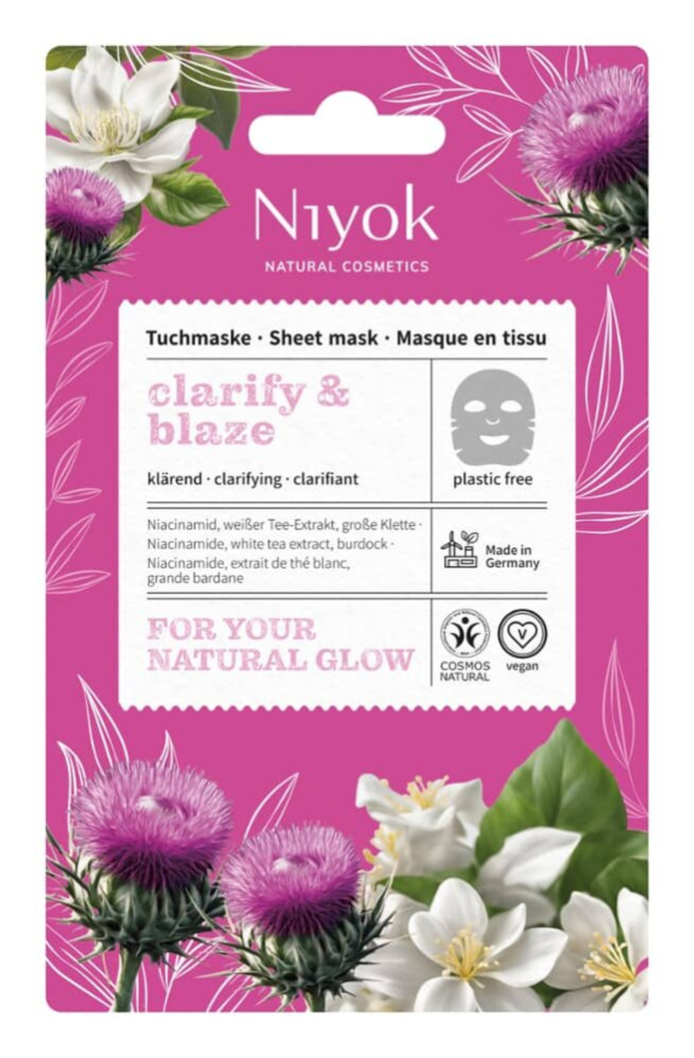 Тканевая маска Clearance & Blaze Niyok, 10 мл