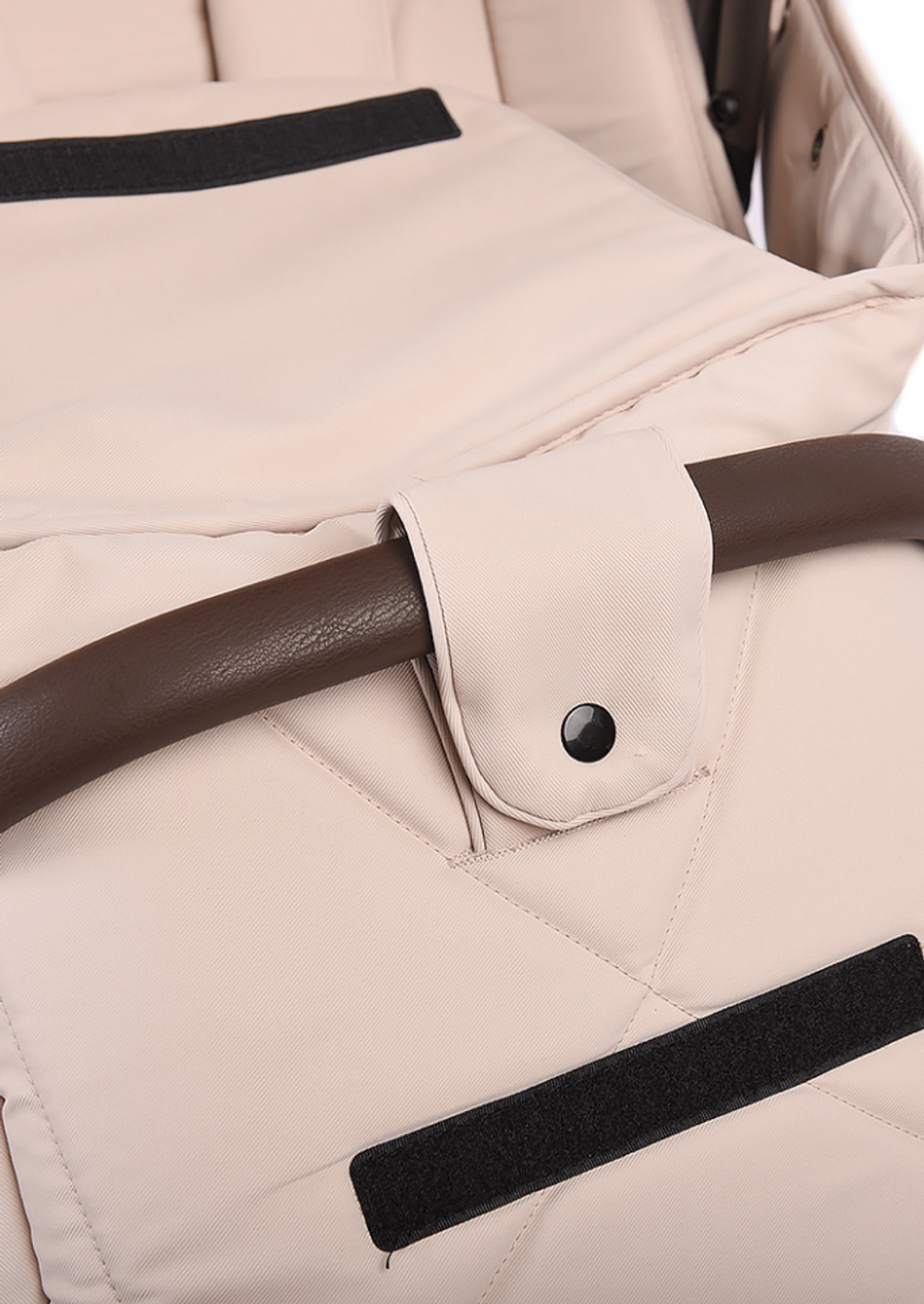 Peppy Коляска детская Monaco thermo 2 в 1 Beige (бежевый), рама серо-коричневая