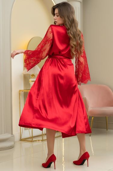 Длинный халат MIA-Amore ESTER 7299 красный