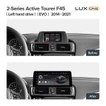 Магнитола для BMW 2 серия F45 2017-2021 EVO - Teyes LUX ONE монитор 12.3" на Android 10, Быстрая, CarPlay, 4G SIM-слот