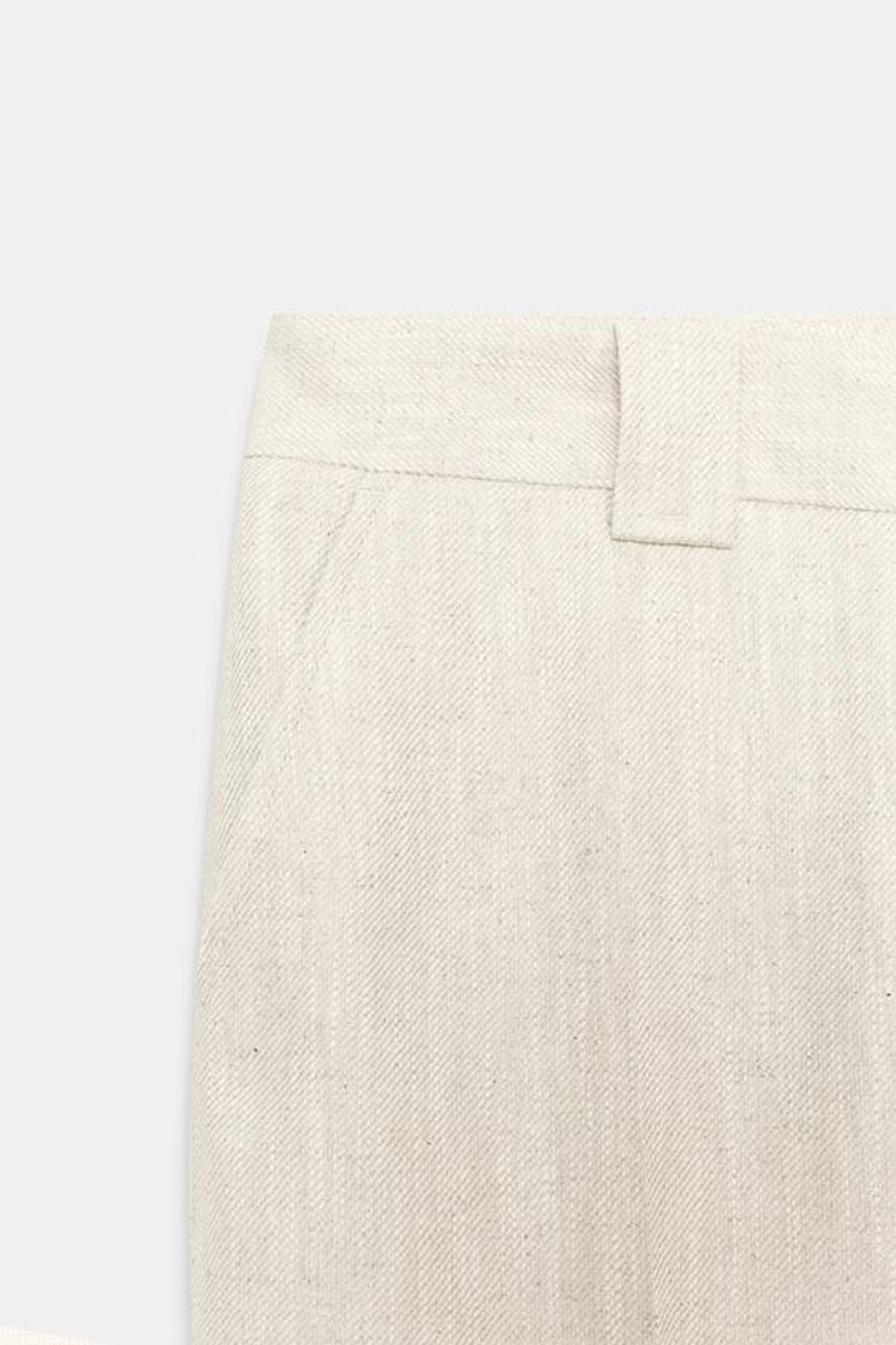 КОМПЛЕКТ БРЮК ИЗ РУСТИКОВОЙ ТКАНИ С ПРЯМЫМ КРОЕМ - ZARA