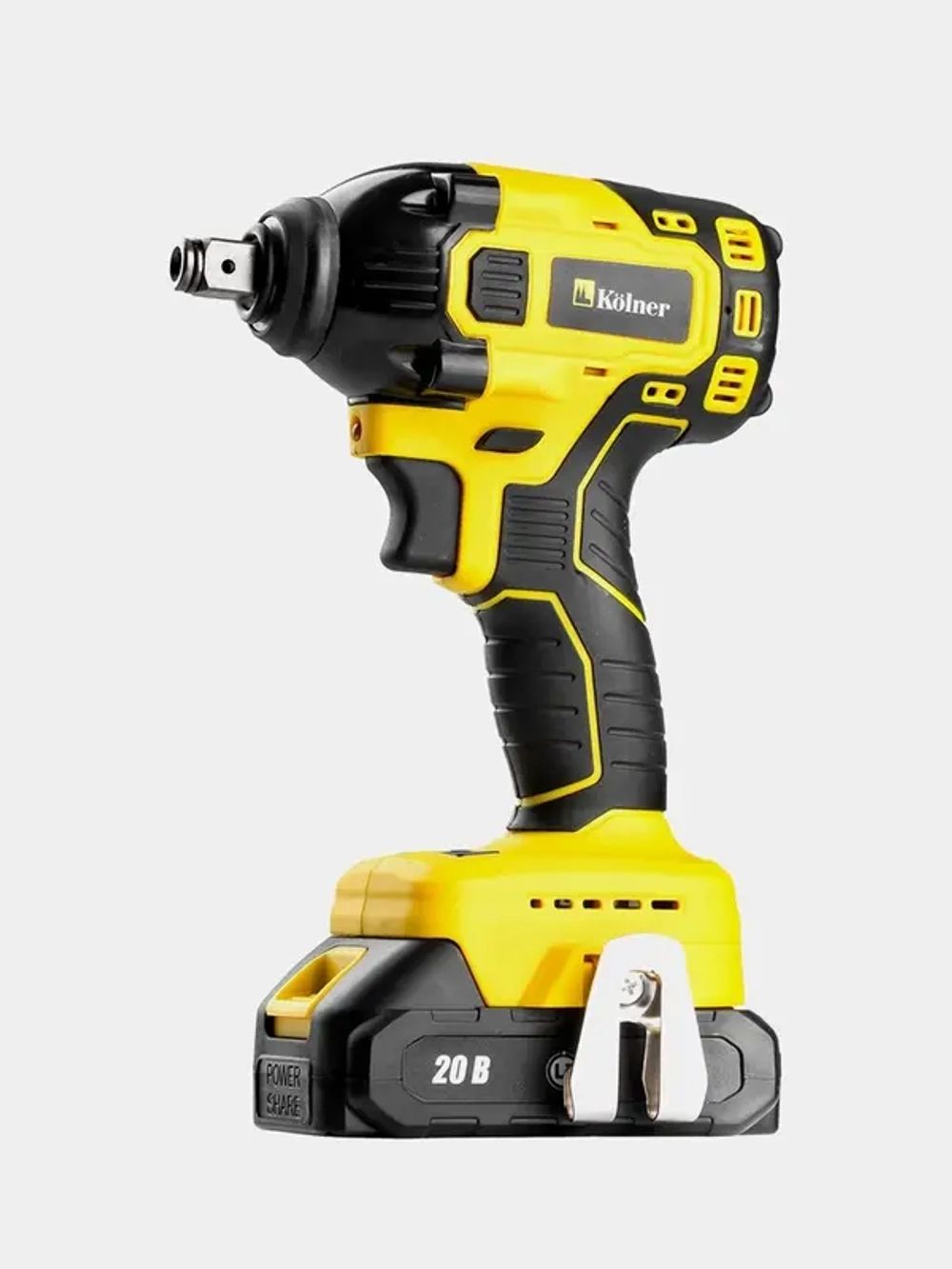 Аккумуляторный гайковерт KOLNER KCW 20/350 (Li-Ion, 20 В, 2 А·ч, бесщеточный двигатель)