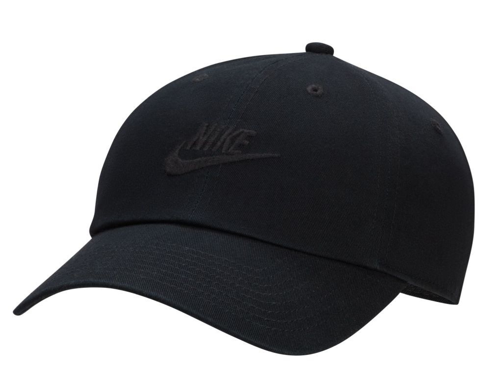 Теннисная кепка Nike Club Unstructured Futura Wash Cap - Black