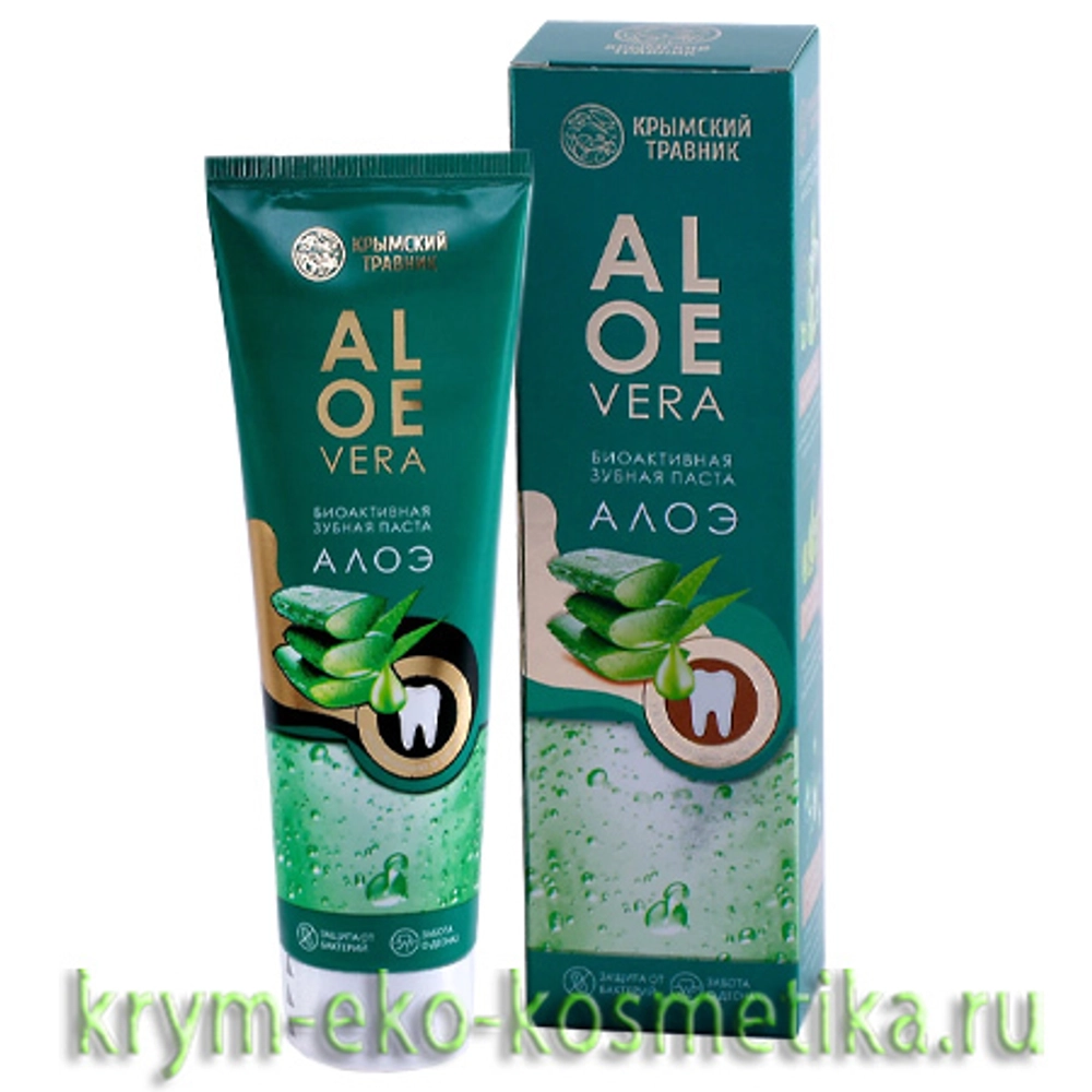 Биоактивная зубная паста «Алоэ» ТМ Крымский Травник 4