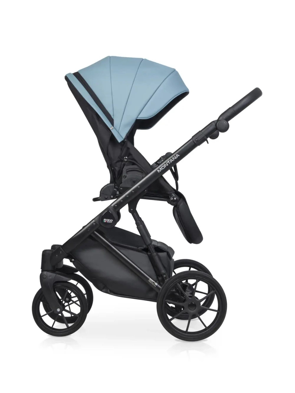 Коляска 2 в 1 Riko Basic Montana Ecco цвет 16 Blue (голубой)