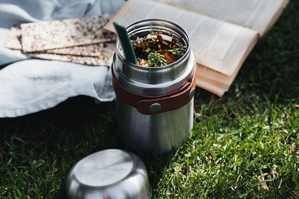 Термос black+blum, food flask, 400 мл, оранжевый