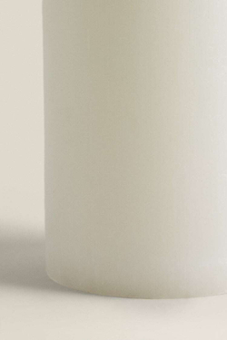 ZARA HOME ЦИЛИНДРИЧЕСКАЯ СВЕЧА, БЕЛЫЙ