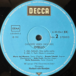 Верди - Отелло 3LP (Германия)