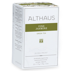 Зеленый чай с жасмином Althaus Fine Jasmine / Нежный Жасмин, в пакетиках, 20шт.