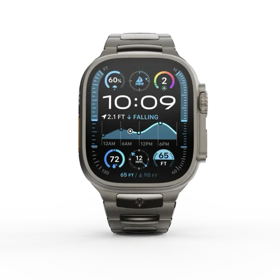Ремешок для Apple Watch 49/46/45 - ROYAL II Серый/Сталь