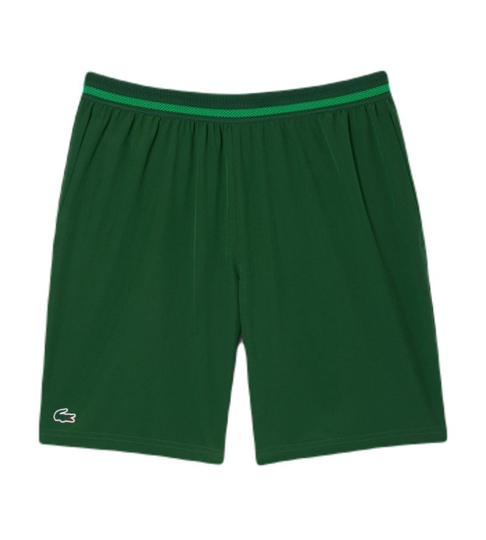 Мужские теннисные шорты Lacoste Tennis X Novak Djokovic - зеленый