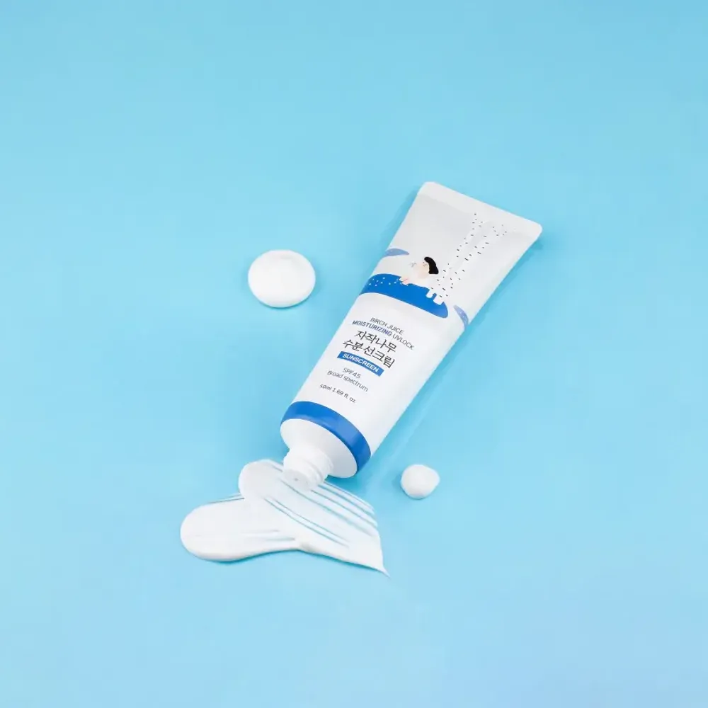 Увлажняющий солнцезащитный крем с берёзовым соком Round Lab Birch Juice Moisturizing Sunscreen SPF50+ PA++++