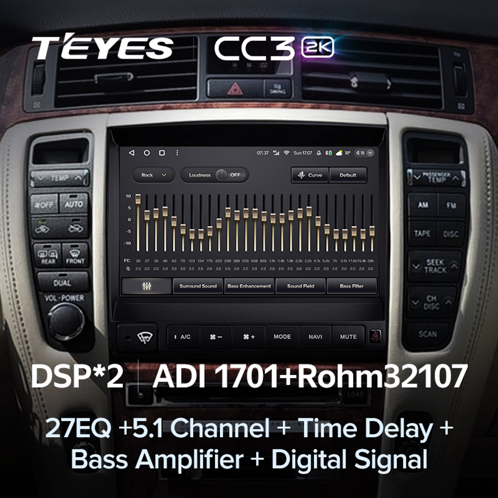 Teyes CC3 2K 9"для Toyota Crown 1999-2008