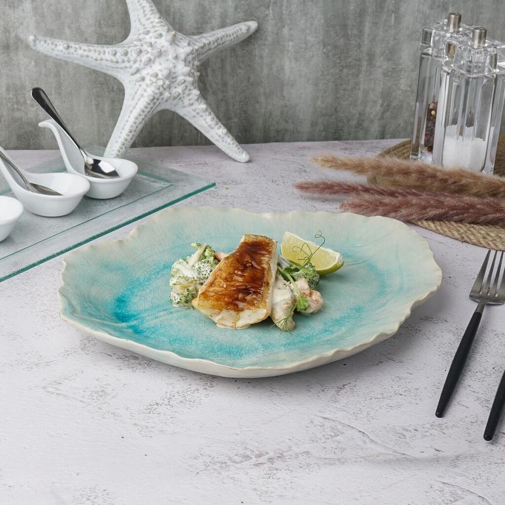 Блюдо для подачи 30,5*25 см h3 см Sea Blue Frutti di Mare P.L. [1]