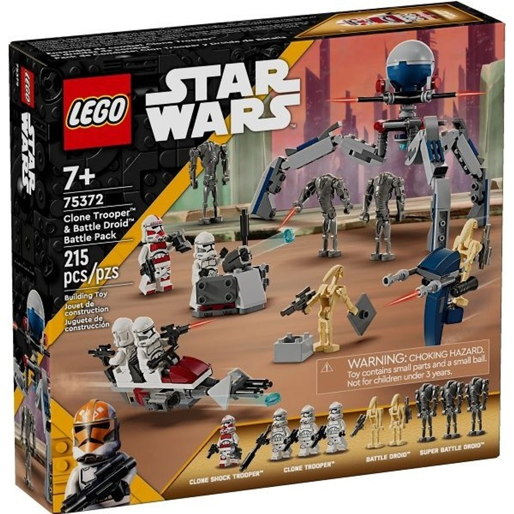 Конструктор LEGO Star Wars 75372 Боевой набор солдат-клонов и боевых дроидов
