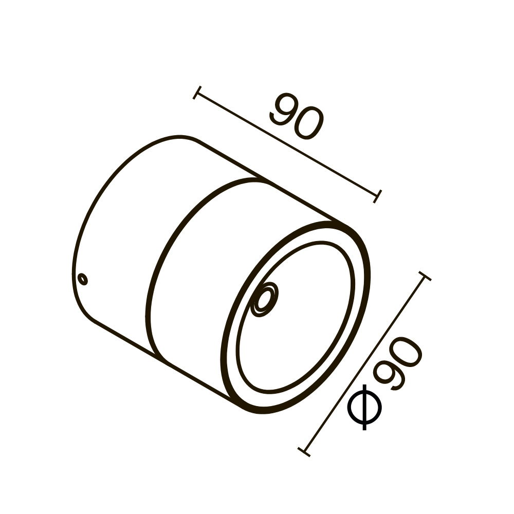 Накладной светодиодный светильник Maytoni Spin O310CL-L7W3K
