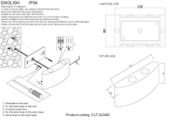 Влагозащищенный светильник Crystal Lux CLT 023W2 DG