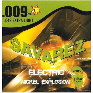 Струны для электрогитары, никелированные, 9-42, Savarez X50XL Explosion