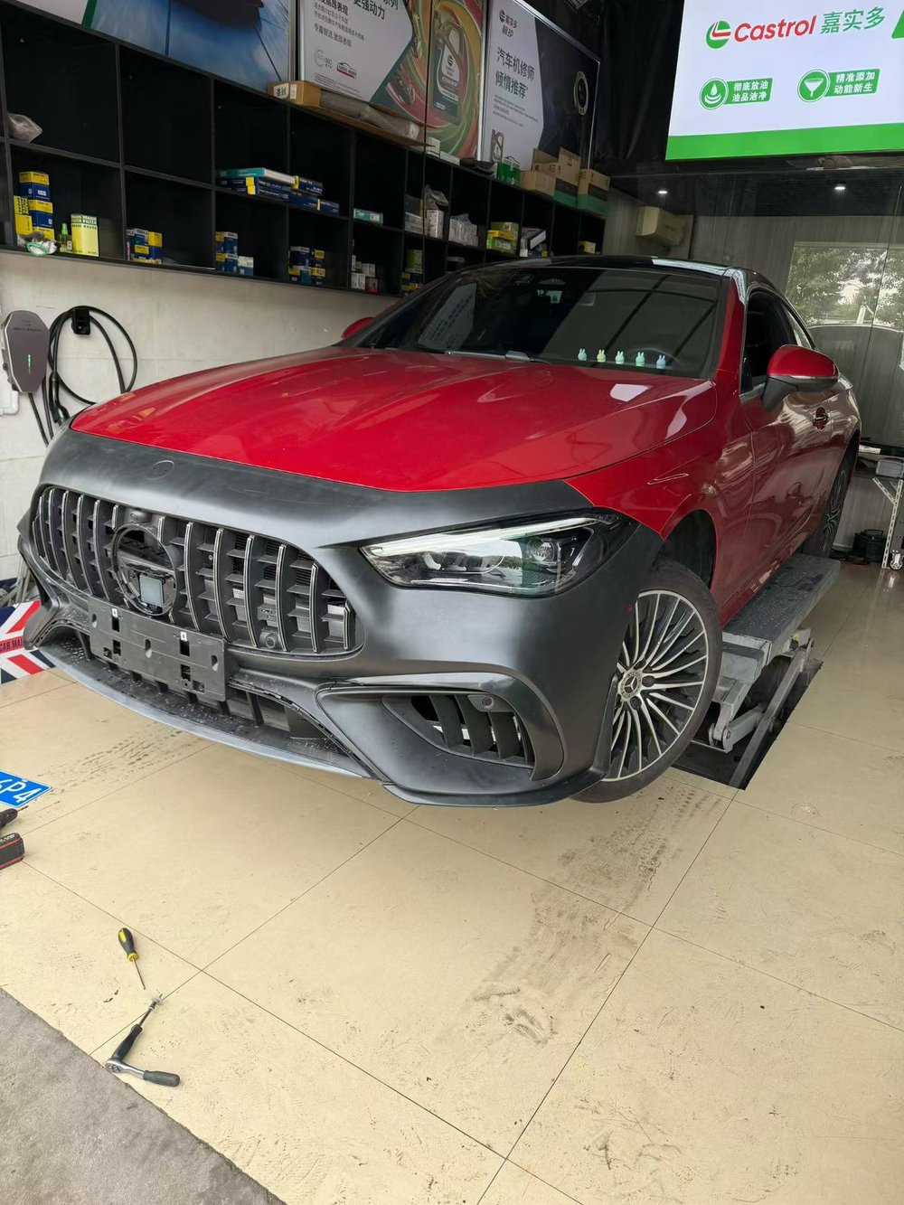 Обвес CLE53 для Mercedes-Benz CLE W236 AMG line 2024+ Мерс Переделка Бампер Решетка радиатора