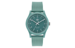 Adidas Originals STREET Wrist Watch Quartz Movement Resin Strap Green Dial Men"s Watches 50m Water Resistant