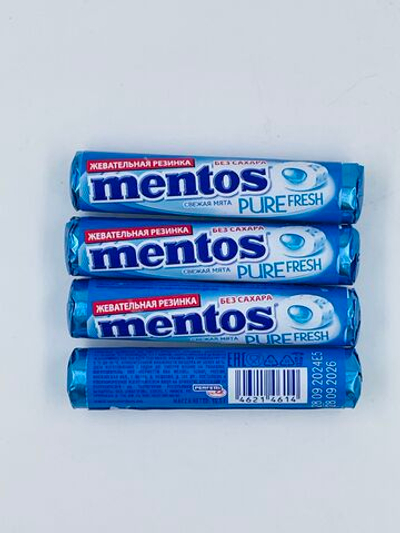 Mentos жевательная резинка Pure White вкус Свежая мята, (15,5х4) 62 г