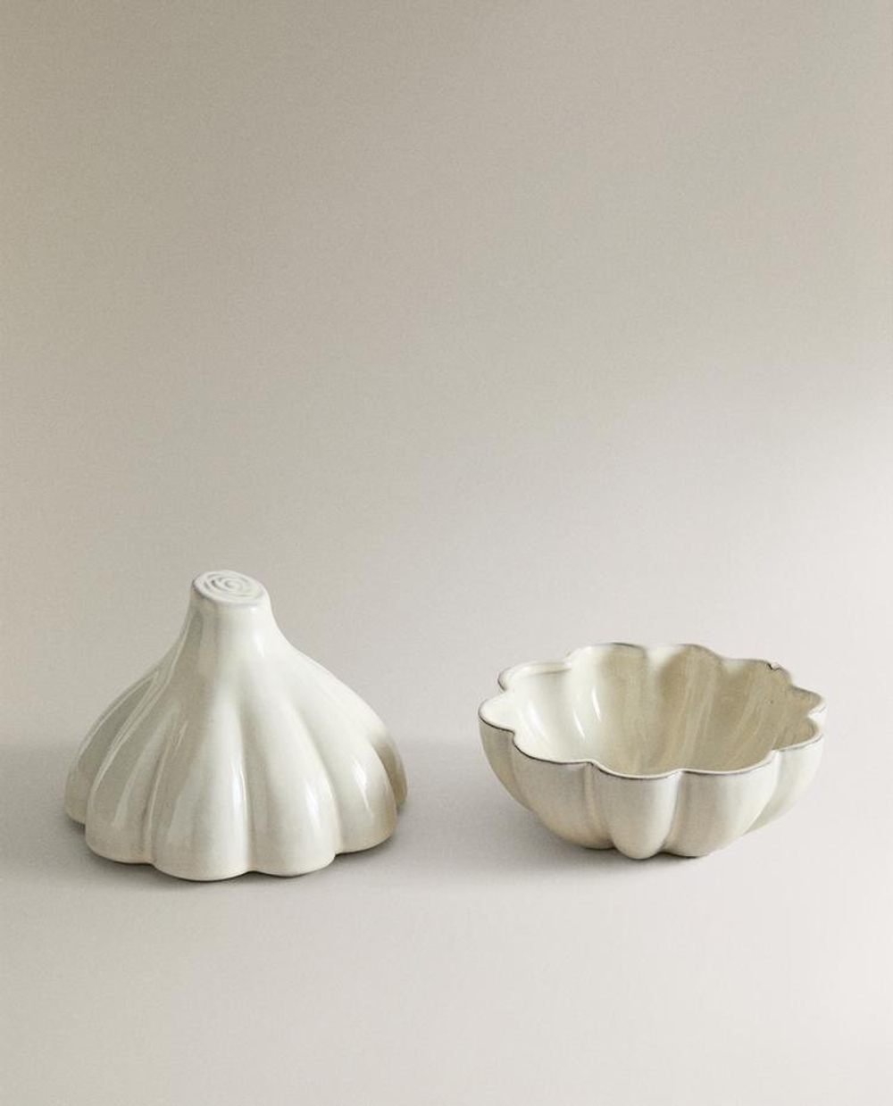 ZARA HOME БАНКА ДЛЯ ХРАНЕНИЯ «ЧЕСНОК», КРЕМОВЫЙ