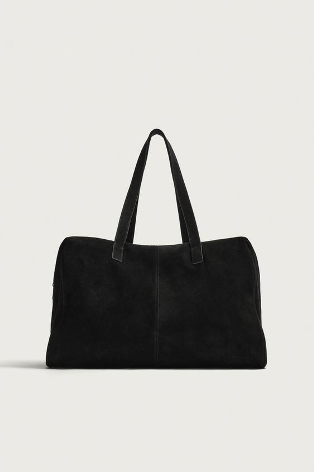 ZARA КОЖАНАЯ ДОРОЖНАЯ СУМКА, ЧЕРНЫЙ
