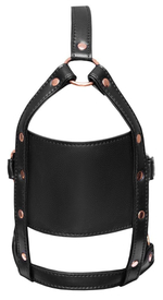 Черный намордник с кляпом-шаром Head Harness With A Gag (Цвет: черный)