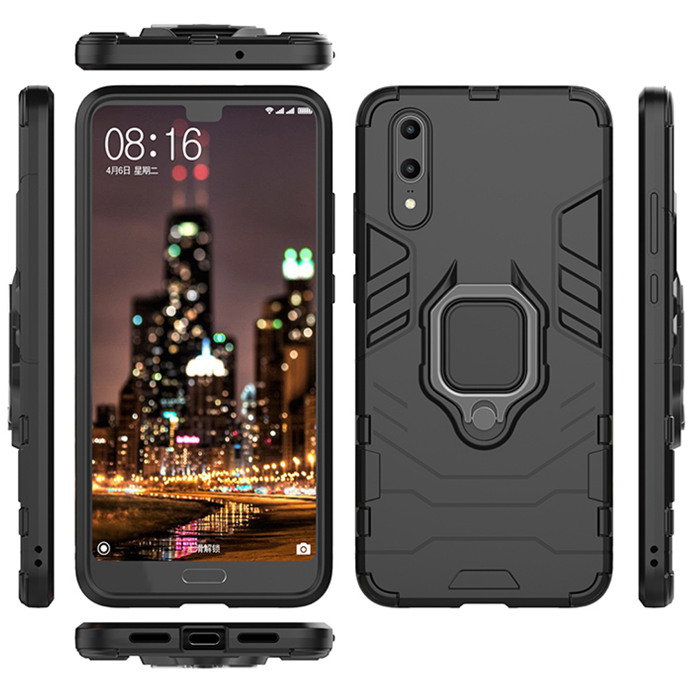 Противоударный чехол с кольцом Panther Case для Huawei P20