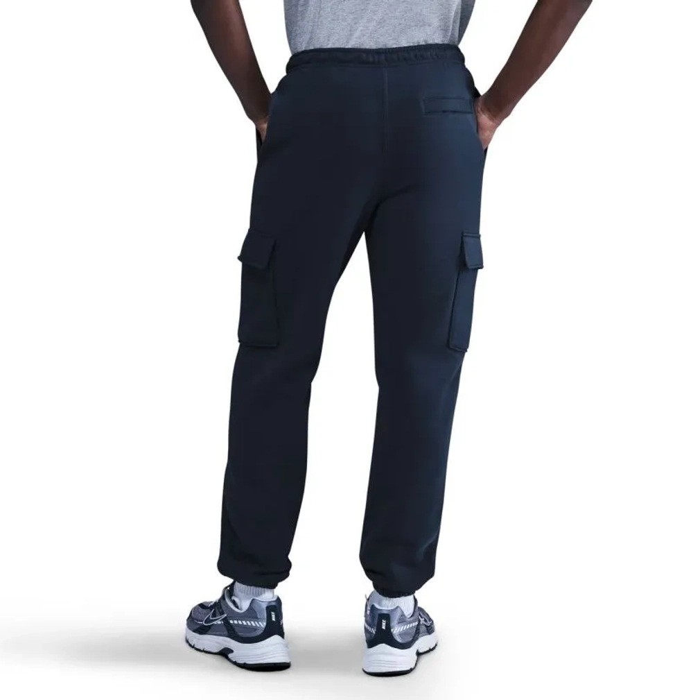 Мужские теннисные штаны Nike Club Cargo - obsidian/obsidian/white