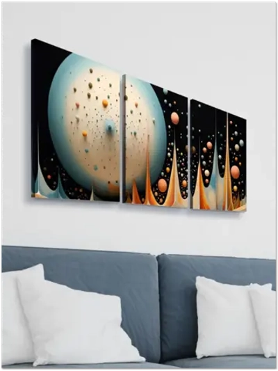 Картина Танец сфер модульная 50x70см 3шт.