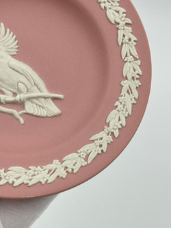 Тарелка декоративная Wedgwood «Попугай Какаду» розовая