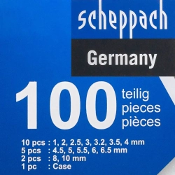 Сверла по металлу, набор 100пр. Scheppach SCH-924U100