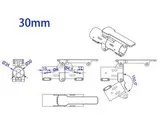 Механизм для складывания лучей (зажим) RJXHOBBY RJX3787 V2 30 мм