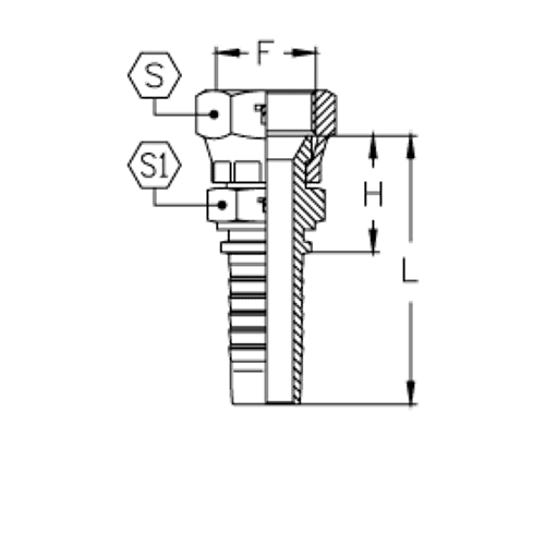 Фитинг DN 20 JIS BSP 3/4