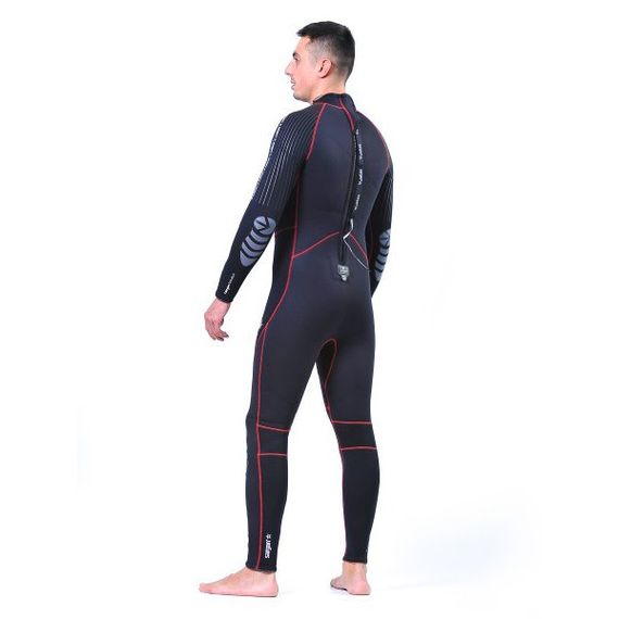 Гидрокостюм Sargan Nero 2.0 Long men 3 мм черный красная отстрочка