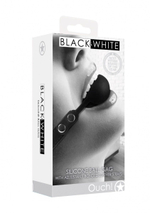 Черный кляп-шарик Silicone Ball Gag with Adjustable Bonded Leather Straps