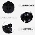 Шар для укоренения растений, d=11.5 см, под ветку 1.6 см, чёрный, Greengo