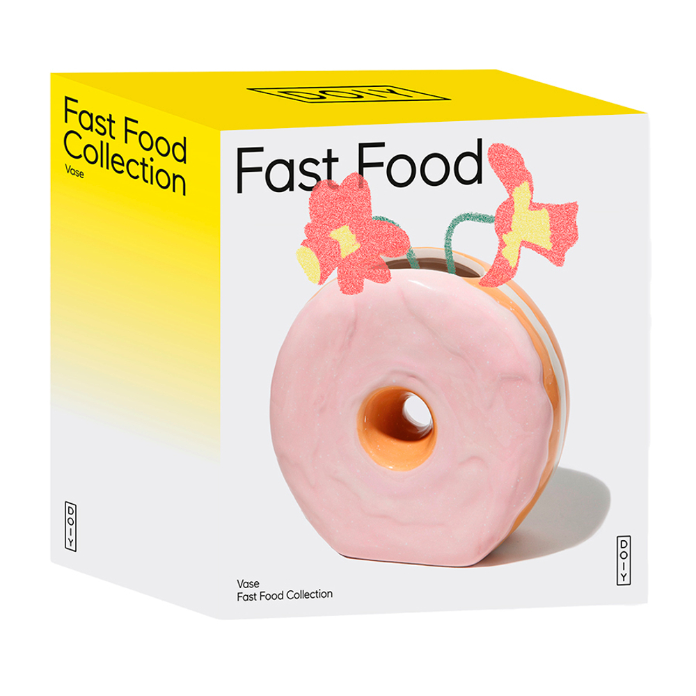 Ваза для цветов fast food, donut, 16 см