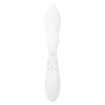 Белый вибратор-кролик 21см Indeep PRO Juna White