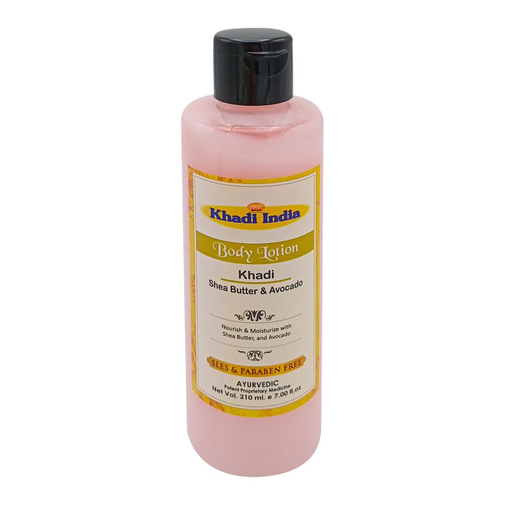 Khadi Natural Питательный лосьон для лица и тела Масло ши, персик и авокадо 210 мл