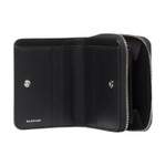 Balenciaga Bifold Cow Leather Wallet Women"s Black