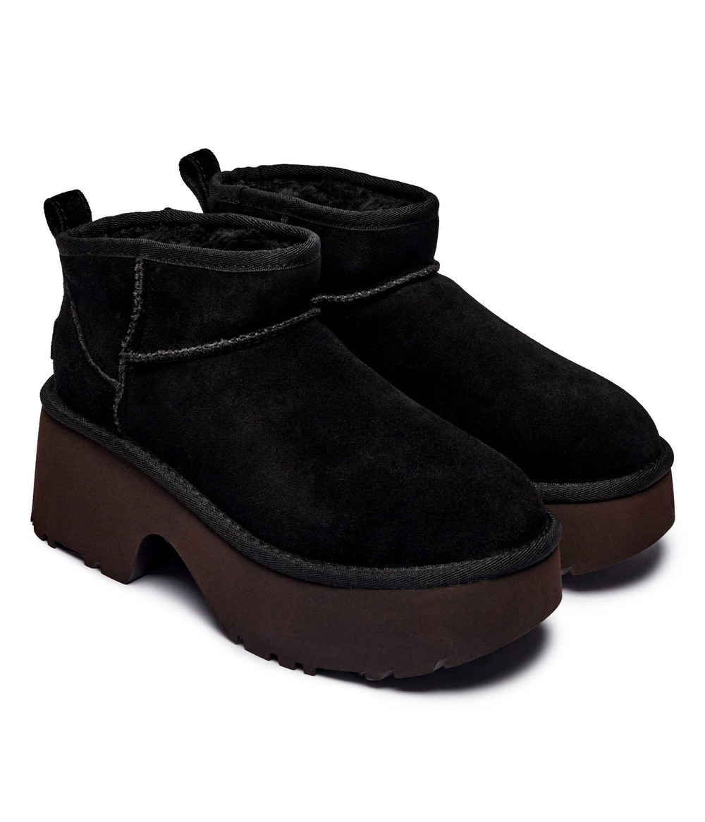 Кожаные угли Classic Ultra Mini New Heights UGG - черный(1158311)