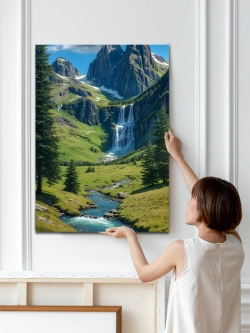 Картина Лазурный поток 50x70см модульная 1шт.