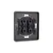 Переключатель проходной двухклавишный KRANZ Miele Round Титан KR-78-0709-2
