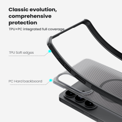 Чехол серый тонированный c MagSafe для Samsung Galaxy S26, серия Super Frosted Shield Pro Magnetic (Clear version) от Nillkin